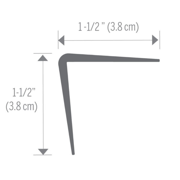 Protector de esquina de vinilo de 1-1/2 pulg. (3.8 cm) - Image 3