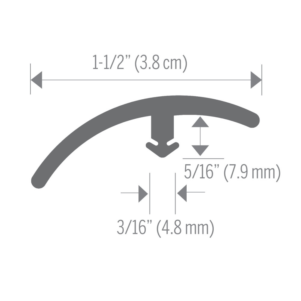Capuchon en E à patte large en vinyle de 3,8 cm (1-1/2 po) - Dessus lisse - Image 3