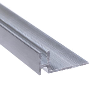 Umbral acanalado de aluminio - Altura adicional - Sin inserción