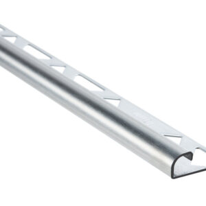 Borde de baldosa redondo - Acero inoxidable cepillado