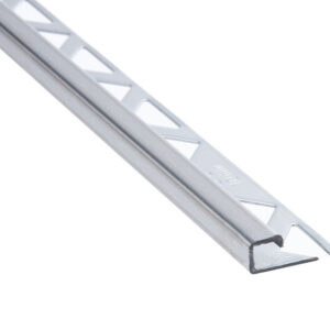 Borde de baldosa cuadrado - Acero inoxidable cepillado