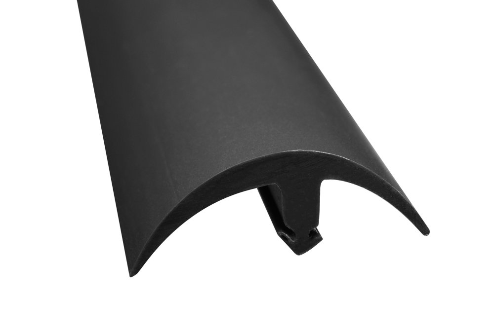 Capuchon en E à patte large en vinyle de 3,8 cm (1-1/2 po) - Dessus lisse