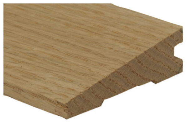 3/4 pulg. (2 cm) Reductor de roble sin acabado