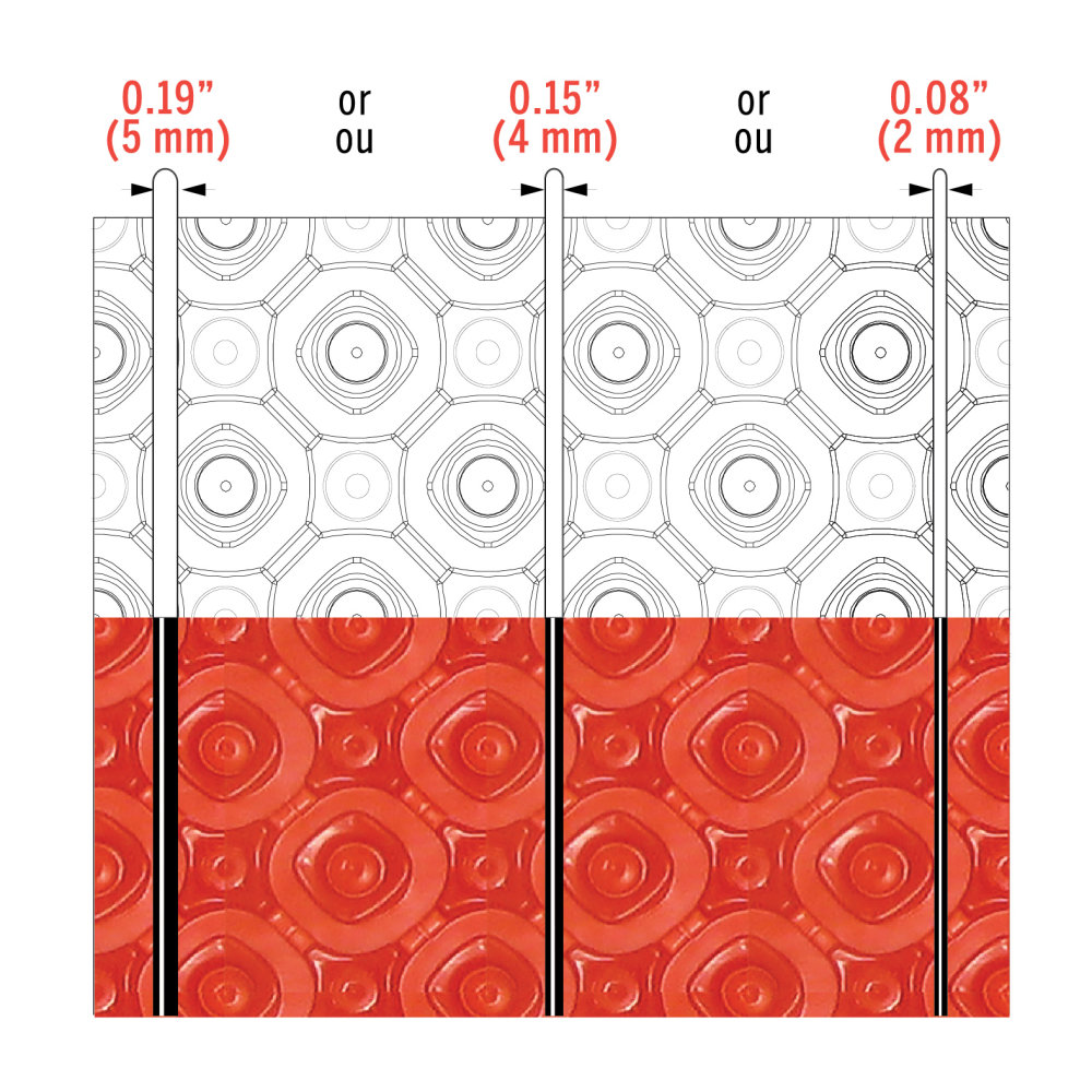 Feuille en PVC 4mm - 1,5m